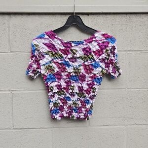 Colorful Textured Women's Top